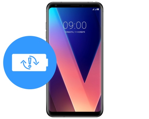 Замена аккумулятора (батареи) LG V30